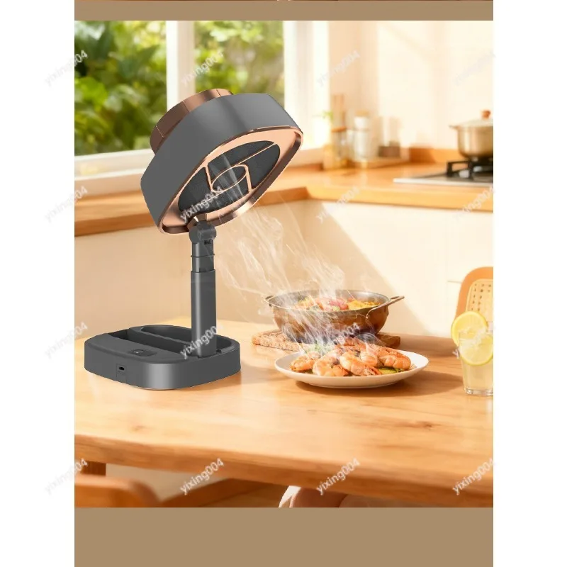 Mini Desktop Range Hood, Strong Suction Portable Smoke Absorber for Home Kitchen