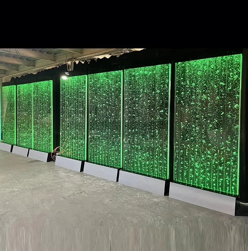 

Home Interior Bubble Curtain Screen Room Partition Acrylic Light Emitting Diode Waterfall Fountain Bubble Wall
