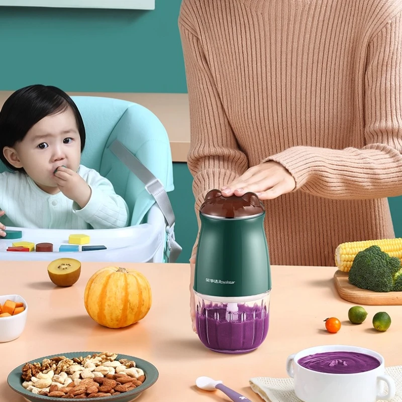 ベビーフードプロセッサー、多機能ミニグラインダーとブレンダー、304ステンレス鋼、ガラスボウル、取り外し可能なデザインで簡単な洗浄