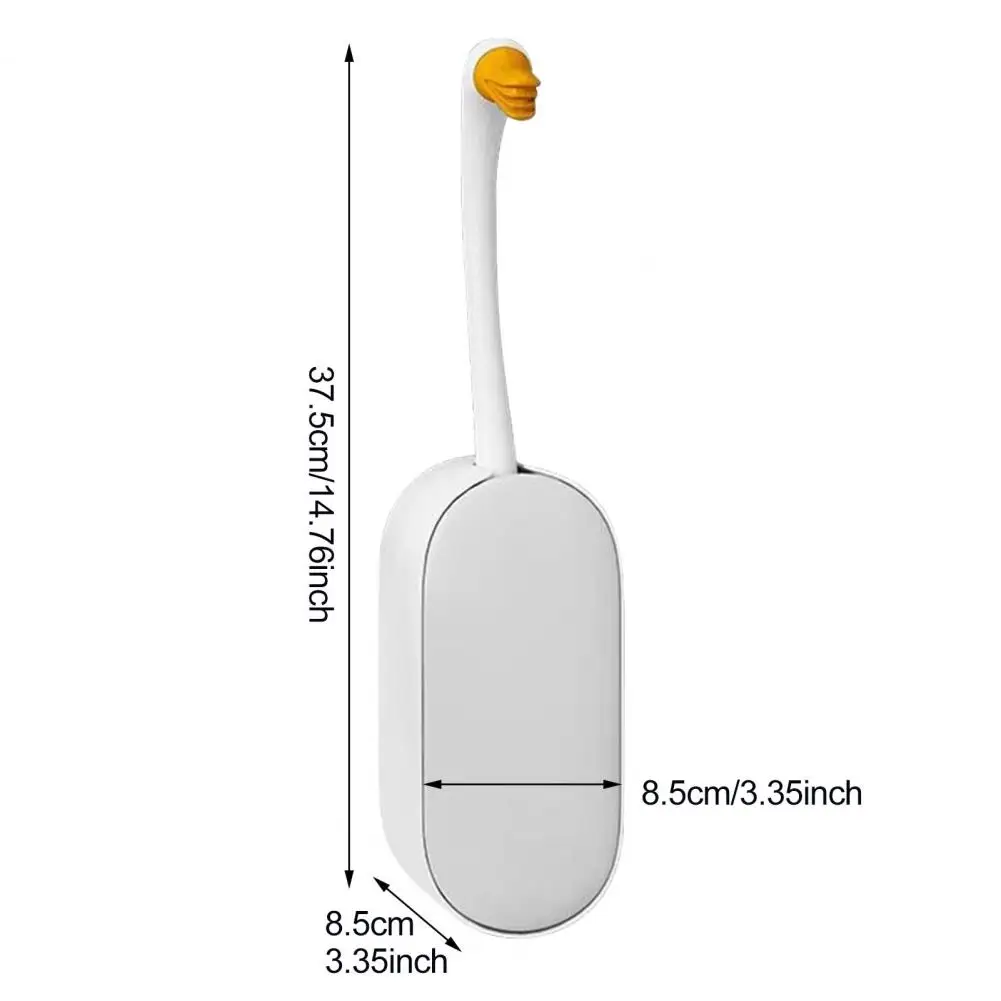Easy-to-use Liquid Dispensing Toilet Brush Toilet Brush with Liquid Dispenser Easy Gap Tpr Bristles Hands-free Operation