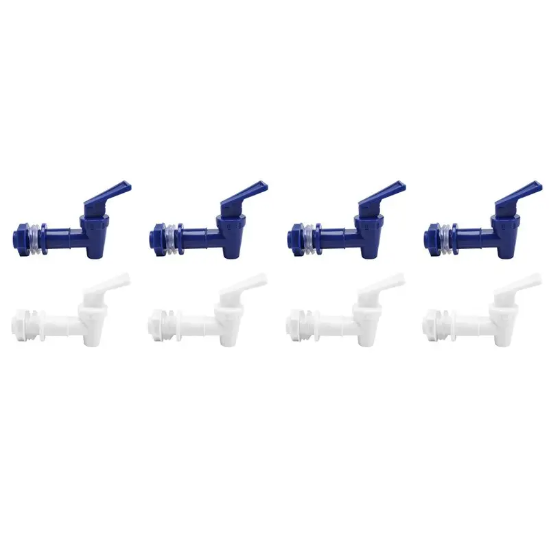 M12K-8 Pack Replacement Cooler Faucet Water Bottle Jug, Dispenser Tap Spigot Spout Water Beverage Lever Pour Dispenser Valve