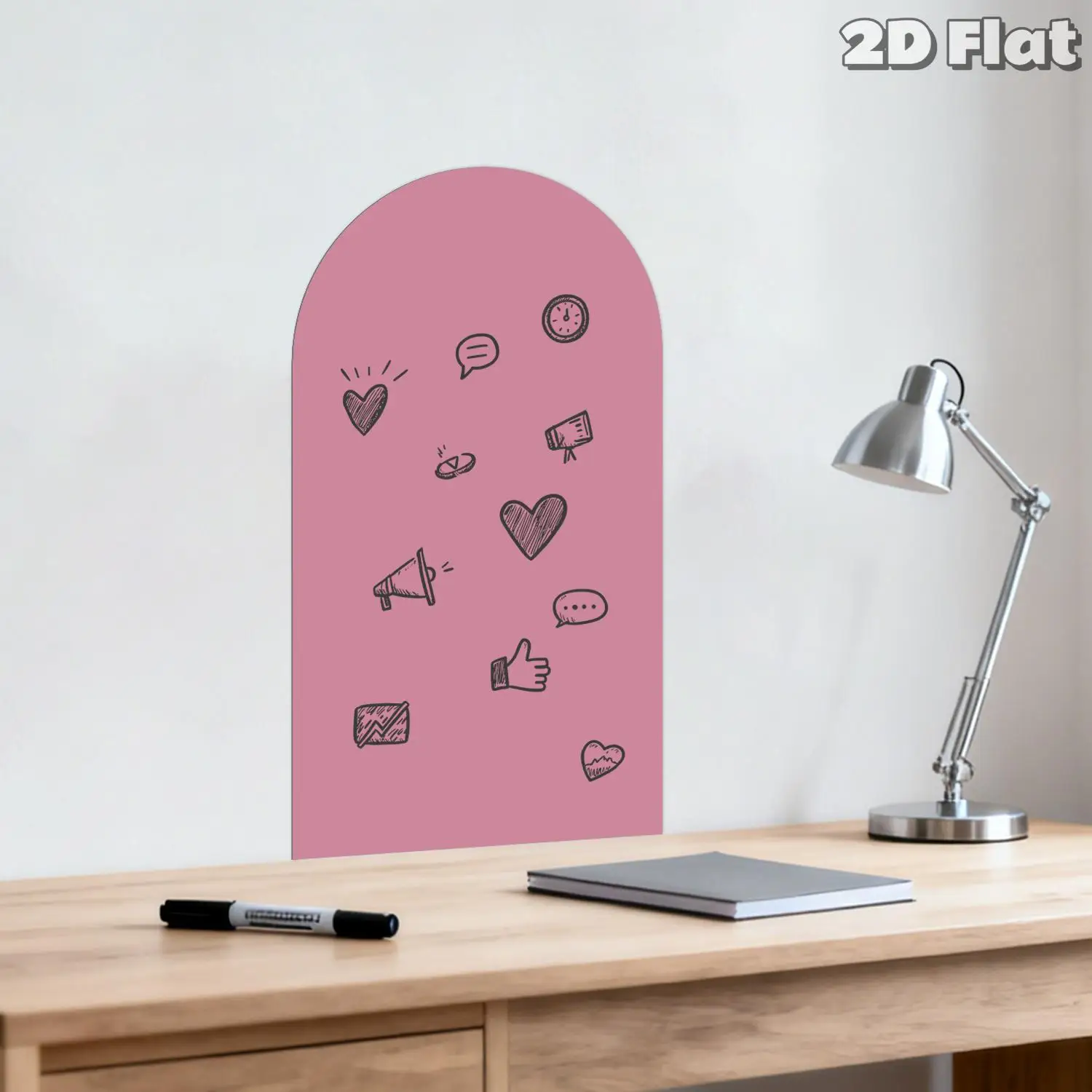 dusty-pink-arch-magnetic-wall-decal-2d-flat-solid-arch-wall-panel-for-cafe-living-room-home-wall-decor-easy-to-write-and-clean