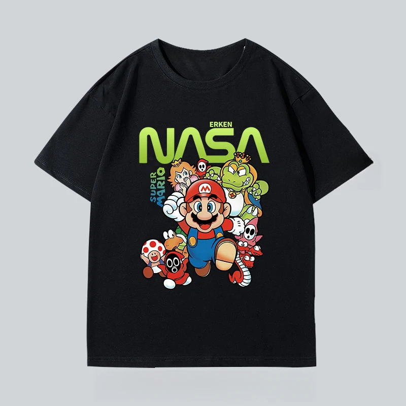 

Japanese Famous Game Joint Men's and Women's T-shirt Pure Cotton Summer Short Sleeve Base Brand Large Size Casual Loose Top