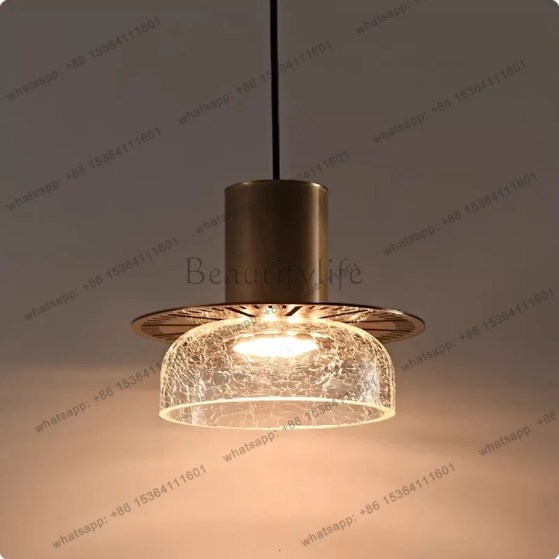 Cross-border simple light luxury bedside glass cafe restaurant luminous object