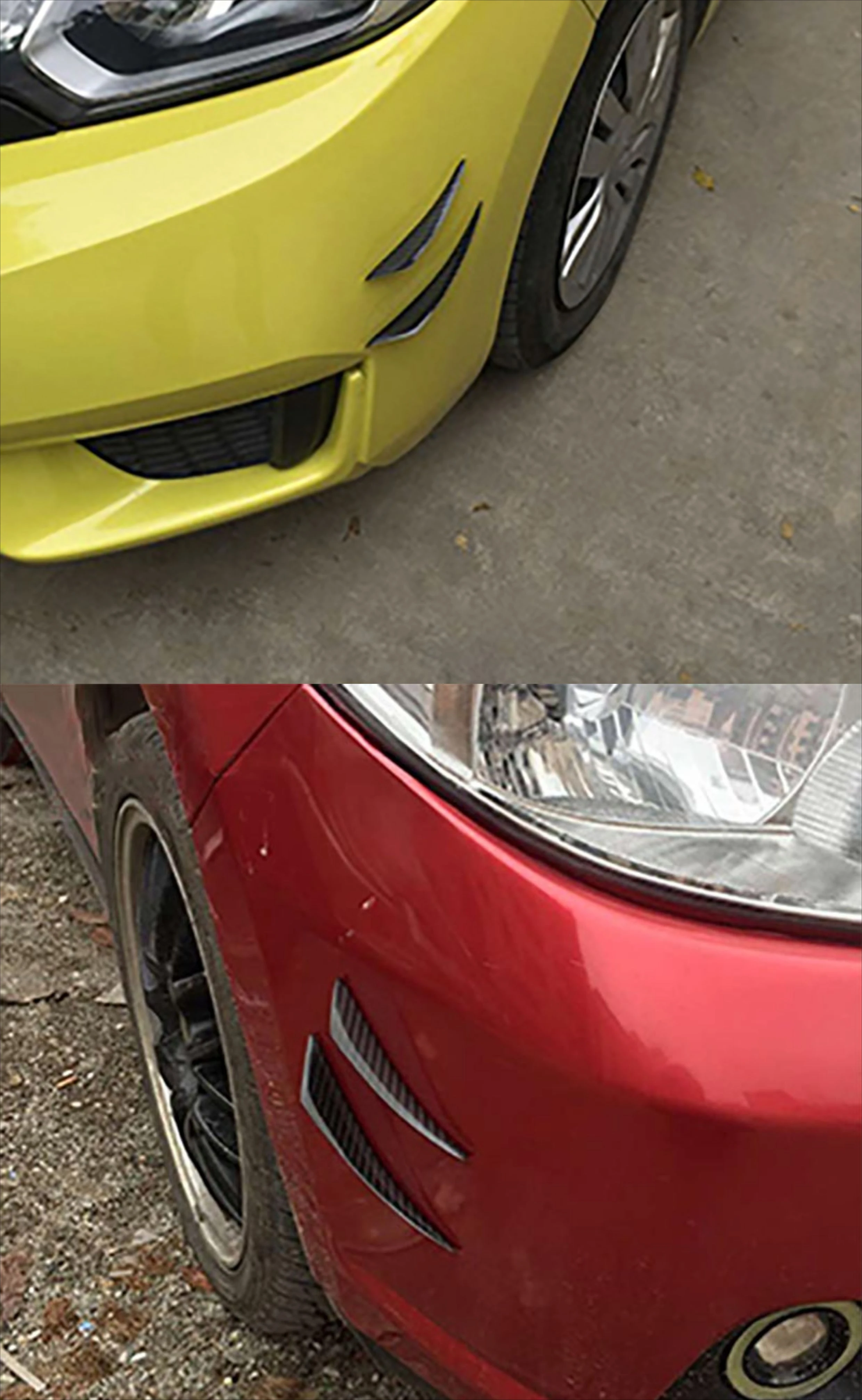 

Набор из 4 шт., разветвитель переднего бампера из настоящего углеродного волокна для всех автомобилей