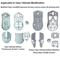 Suitable for Razer Viper Ultimate Edition Modified Viper Mini Limited Edition 3D Printed Mouse Shell Set Replacement Accessories