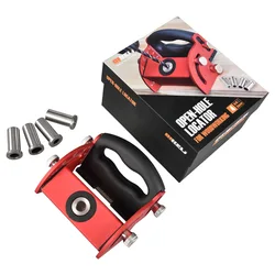 Aluminum Alloy Woodworking Inclined Hole Locator Drilling Locator Wood Splicing Installation Tool Line Scriber Woodworking Tools