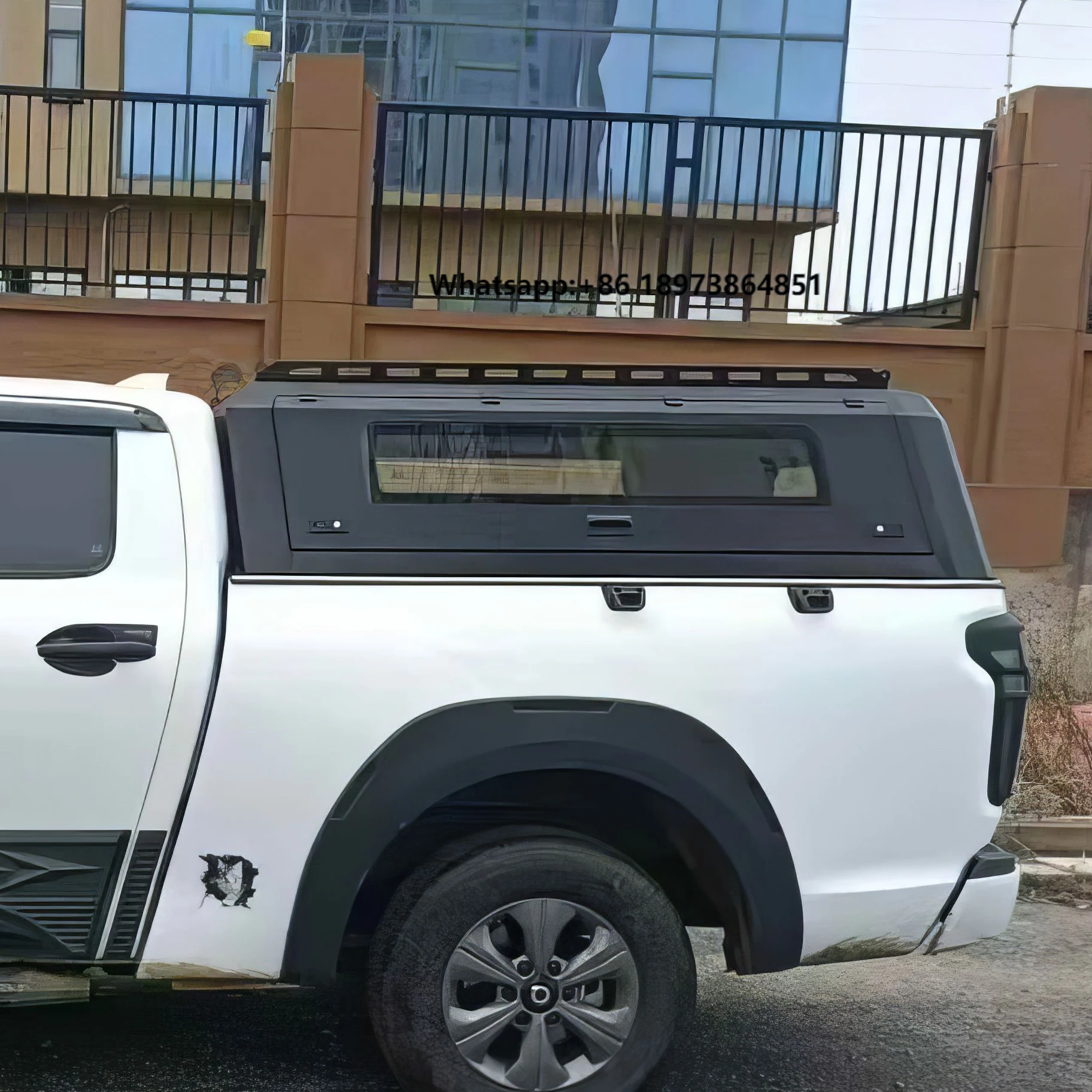 

Outdoor Aluminum Hardtop Canopy for Isuzu, Hilux, F150, L200, Silverado, Etc. Pickup Trucks Bed, Stainless Steel, Silver