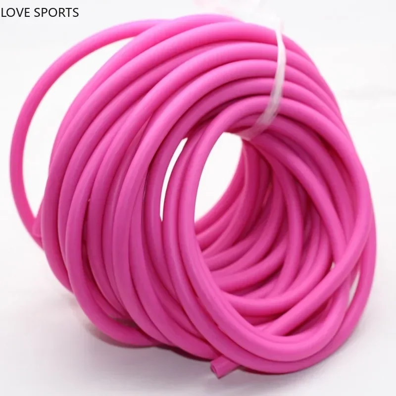 6-7 Times High Elastic Solid Latex Rubber Band 2.5mm Fishing Rubber Band Tennis Training Elastic Rope 10 Meters For Friendship