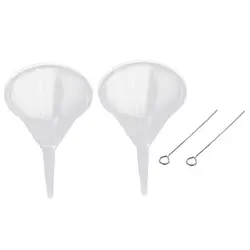 harilla2pcs Mini Urn Funnels 2.6mm Diamater Small Filling Funnel Tools for