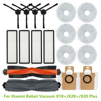 Main Brush Cover Hepa Filter Side Brushes Mop Cloths Dust Bags For Xiaomi Robot Vacuum X10+/X20+/X20 Plus Accessories