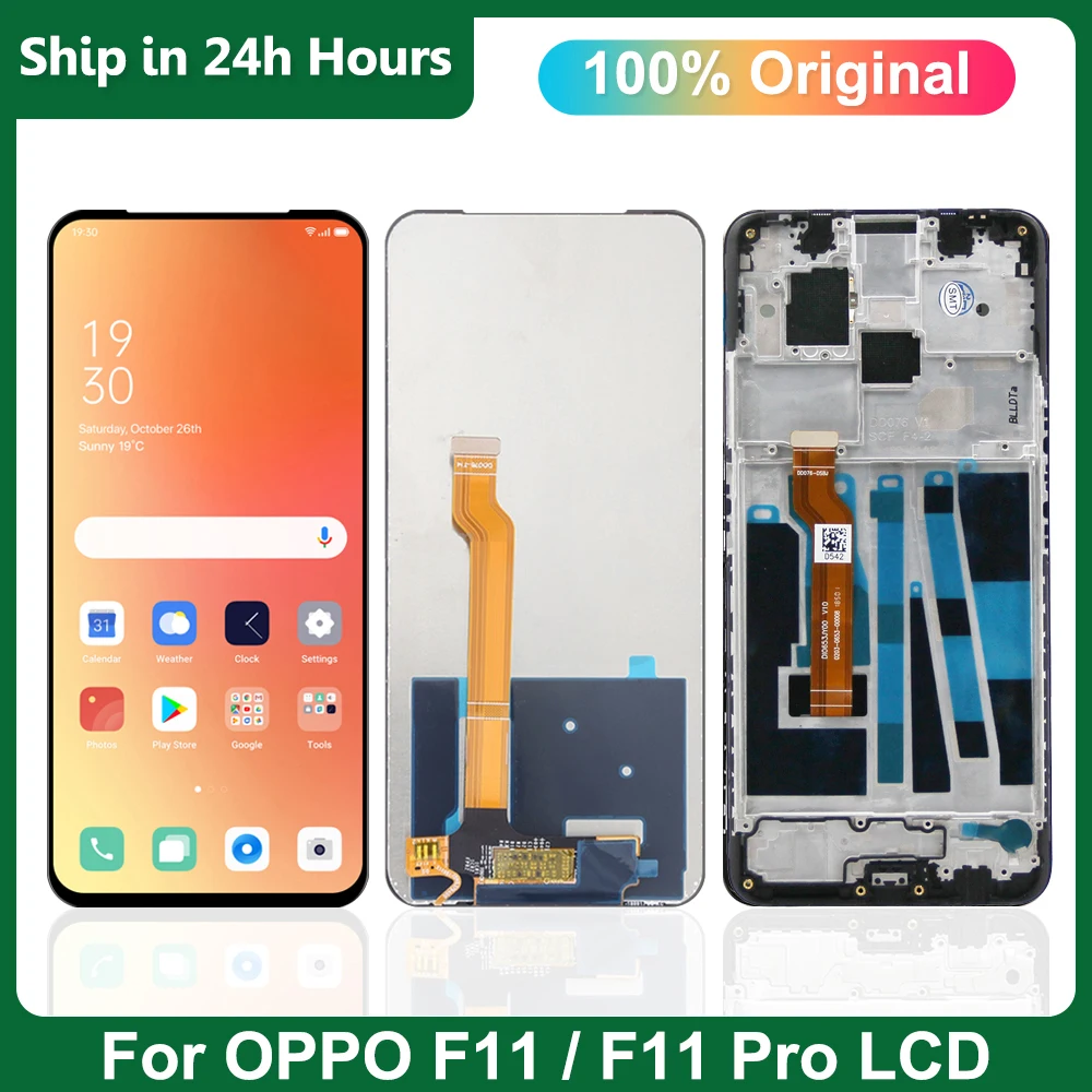 

6,53-дюймовый ЖК-дисплей для Oppo F11, CPH1913, сменный преобразователь сенсорного экрана в сборе для OppoF11Pro F11pro CPH1969