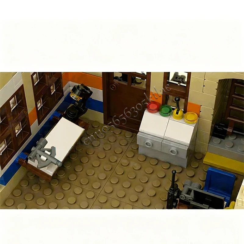 1230 قطعة من مكعبات البناء المخصصة على شكل منزل وشارع ومنارة ومحطة، تصميم إبداعي بسيط، لعبة تركيب للأولاد، هدية عيد الميلاد