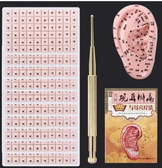 Magnetic beads therapy  Auricular Ear Auriculotherapy Acupuncture Therapy Ear Vaccaria Seeds Stickers weight loss slim