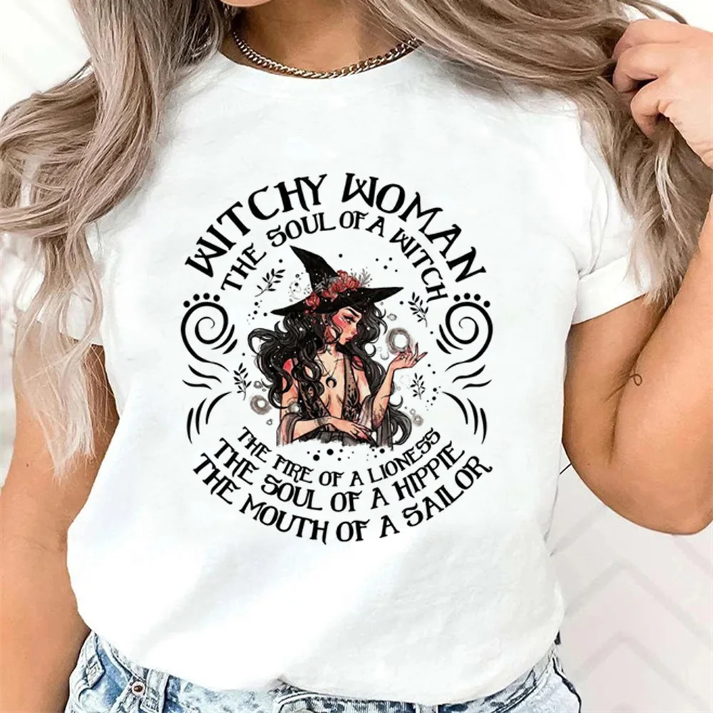 Witch Magic Tee women manga t-shirts female 2000s graphic clothing