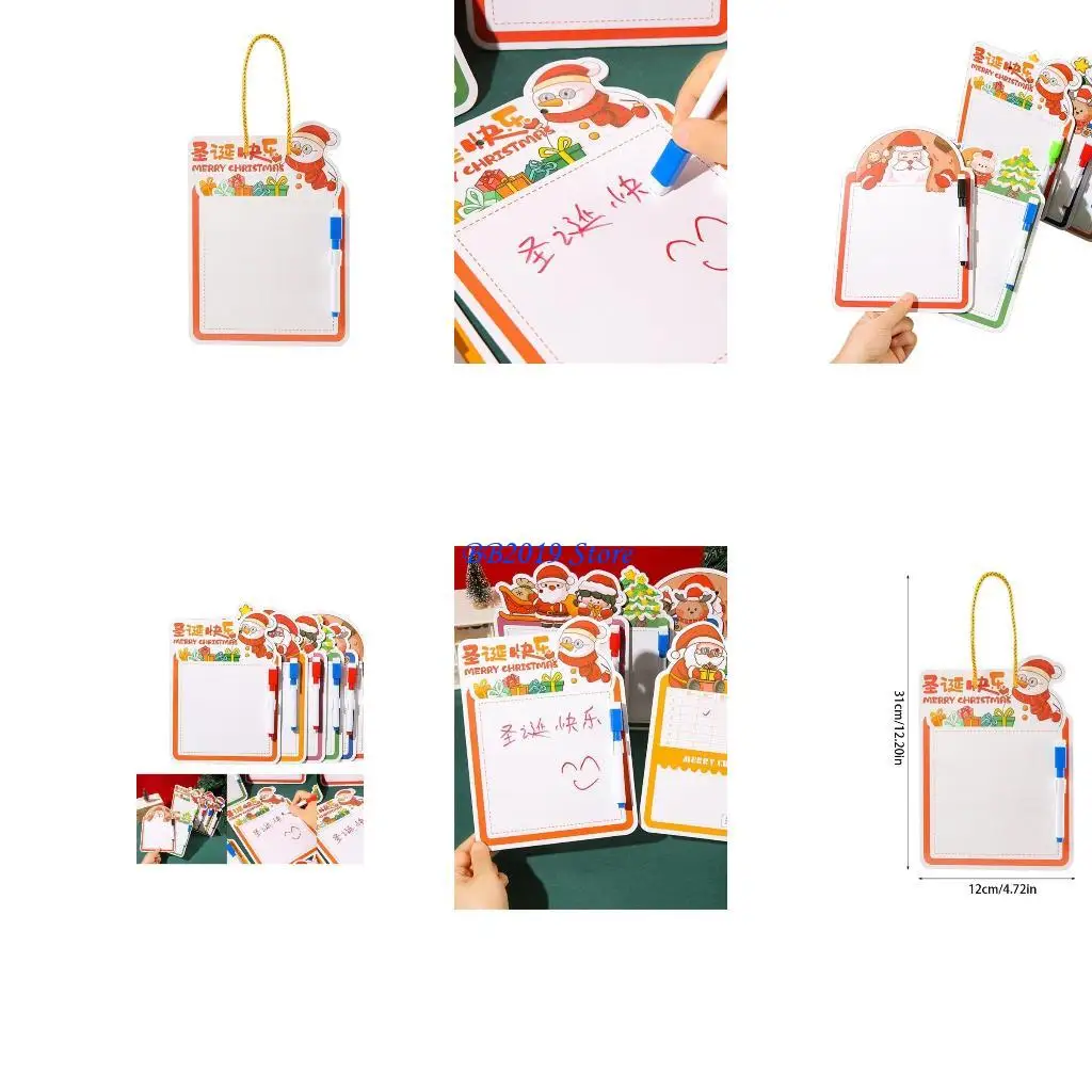Q0KB świąteczna tablica kreślarska do tablicy dziecięcej tablicy tablicy Toddler Blackboard