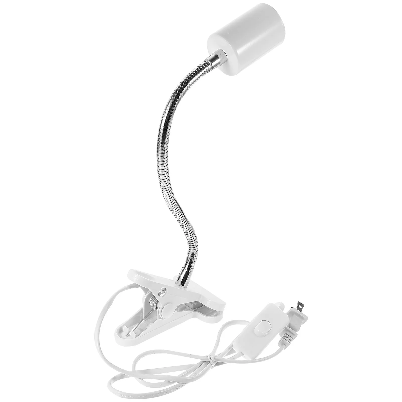 

Настольная лампа-прищепка с регулируемым креплением, гибким шарниром на 360 градусов, вилкой стандарта США, для чтения и растений