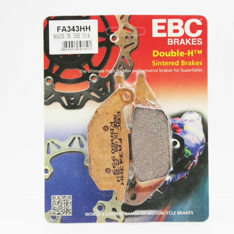 EBC Rear Brake Pad FA343HH For Honda XL125 V1-VA Varadero 2001-2011 Motorcycle Brake Block Z125 Monkey ABS 2018-2020