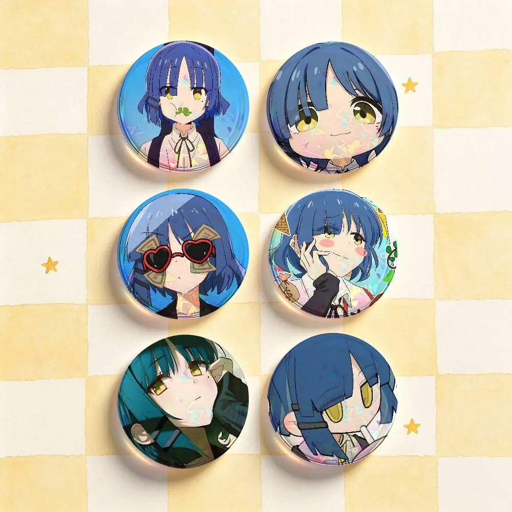 R-Ryo Yamada B-BOCCHI THE ROCK Badges Round Nijigen Otaku Culture IP peripheral products 58mm 44mm 32mm 75mm 25mm Mini