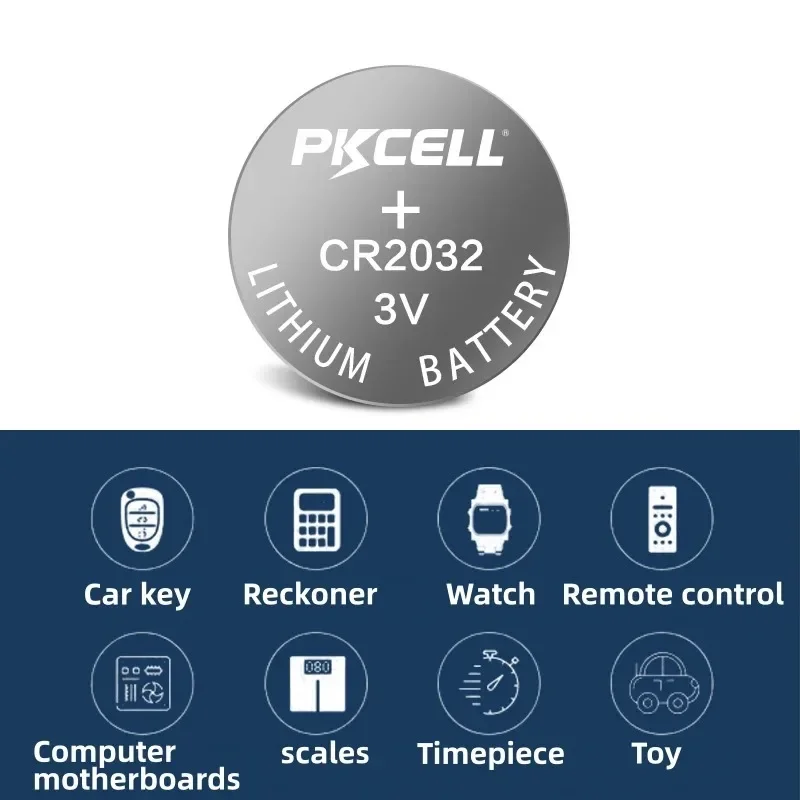 5-100PCS CR2032 3V Lithium Battery cr 2032 DL2032 Button Coin batteries are used to watches, car key, blood pressure monitor