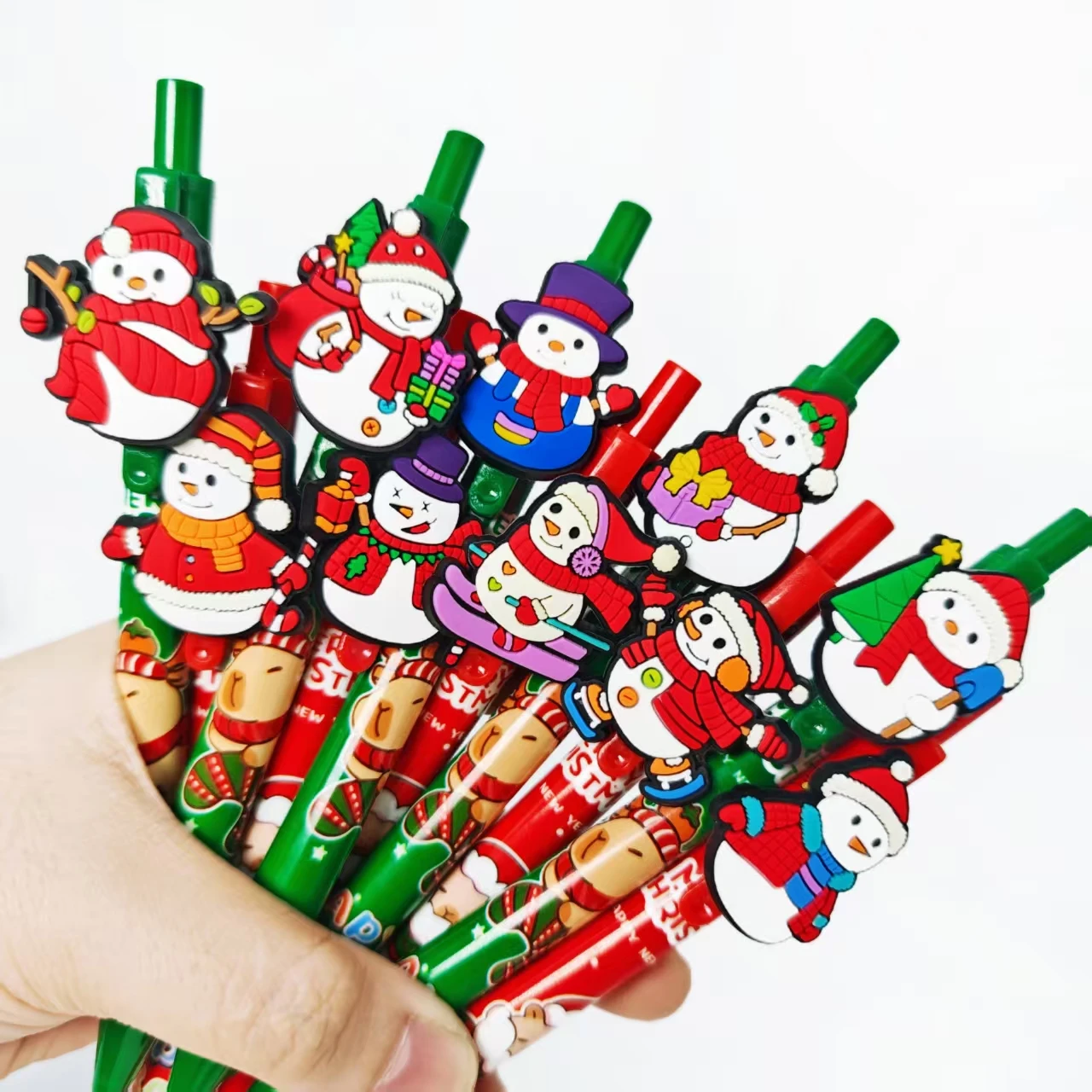 

11/18 шт. новая зимняя тема снеговика, шариковая ручка, рождественская сезонная ручка, студенческая ручка для письма, подарочная ручка