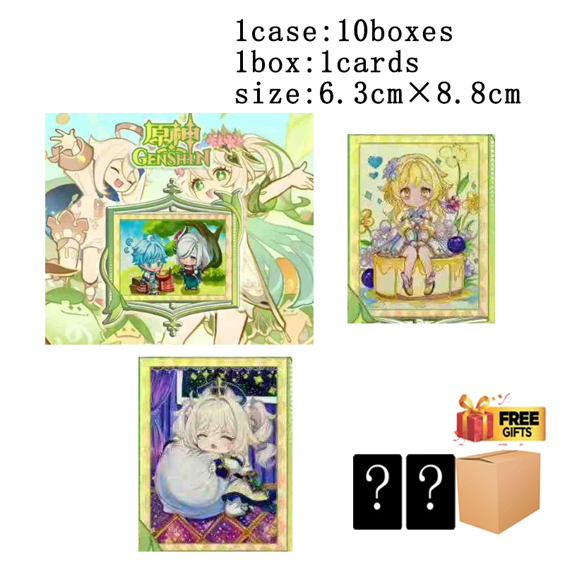

Genshin Impact Chibi Hand Drawn Art Cards Wave1 Collectible Artwork 63x88mm Limited