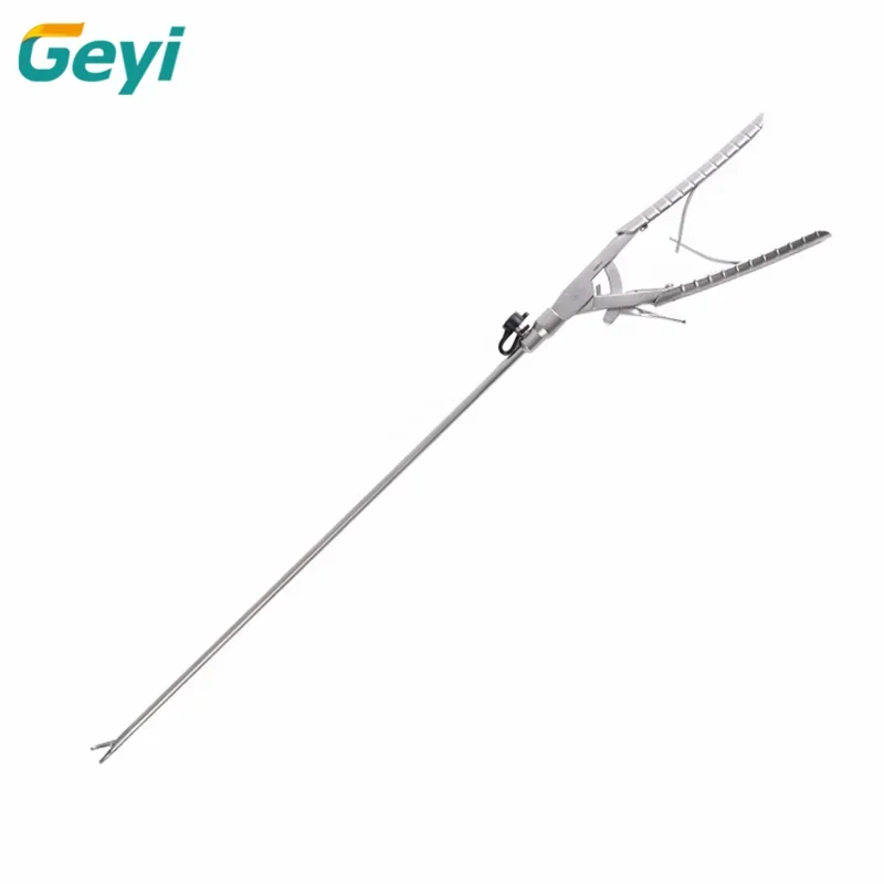 Geyi factory light V-shaped straight Needle Holder Forceps Needle clamp for Laparoscopic surgical instrument