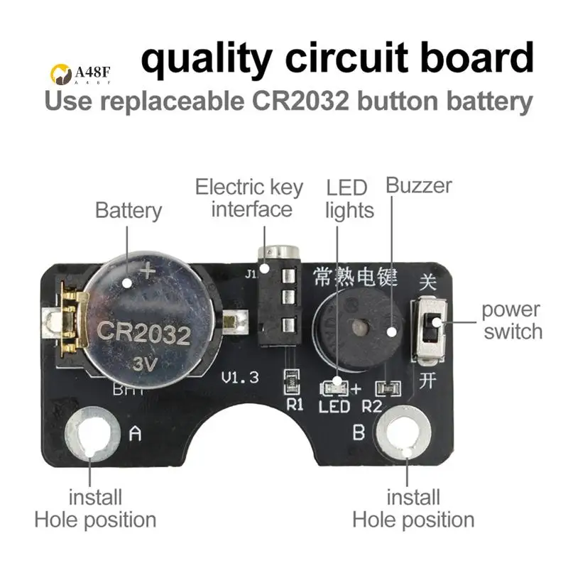 

A48F-Новый тренажер CW, световая и звуковая плата для Vband-Keyer Connector, тренажер CW для тренировок по ключам Морзе CW