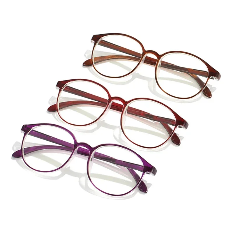 Gafas de lectura antiluz azul para personas de mediana edad y mayores, 4 Uds., 0 a + 4,0, estilo combinado, se pueden usar, gafas lisas intercambiables