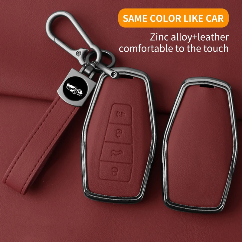 Fashion Zinc Alloy Car Key Case Cover for Geely Coolray X6 Emgrand Global Hawk GX7 Remote Accessories Car Styling Keychain