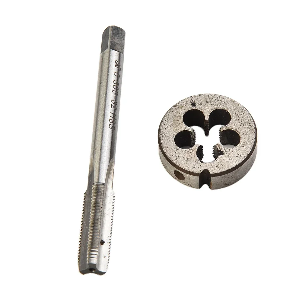 

1 Set 8V1-32 Right Hand Tap Set V-Type Tire Valve Thread Straight Groove Tap And Die Set High Speed ​​Steel Plug Tap 2.8 Inch