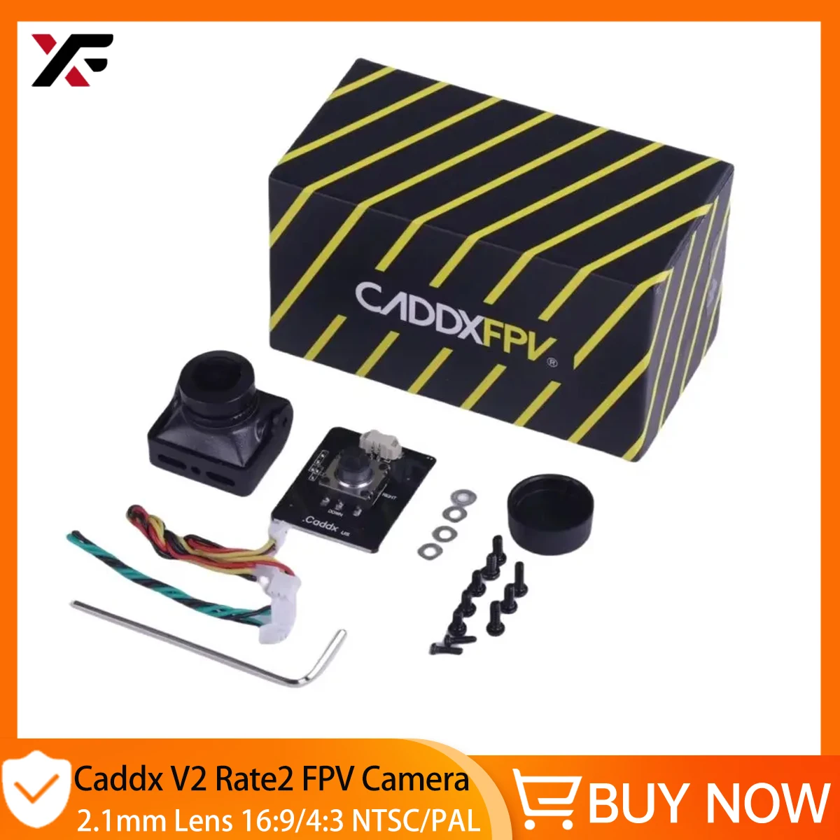 

Caddx V2 Rate2 FPV камера 2,1 мм объектив 16:9/4:3 NTSC/PAL с возможностью переключения со сменным объективом Micro FPV камера Дрон для FPV дрона