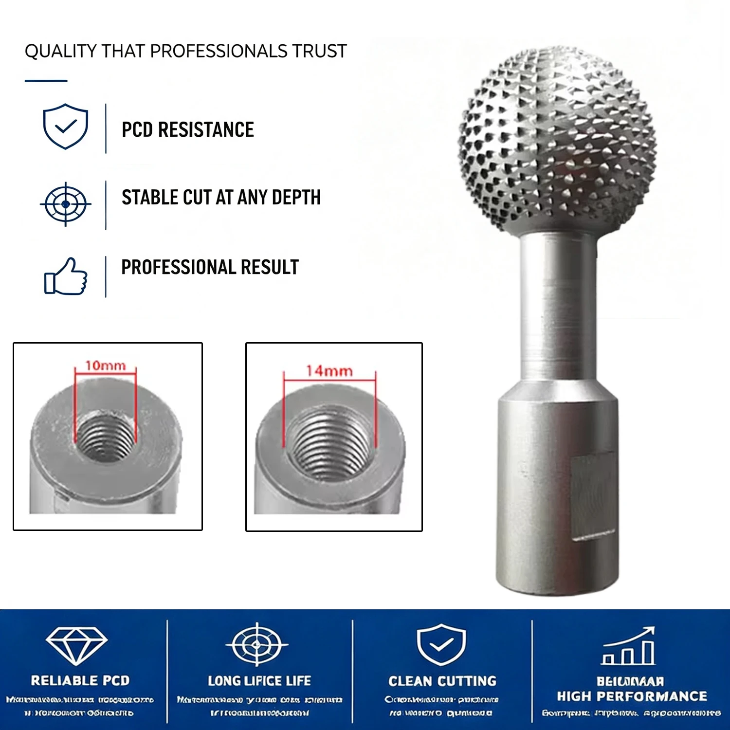 Angle grinder rotary file engraving tool grinding head spherical grinding wood groove polishing round drill bit
