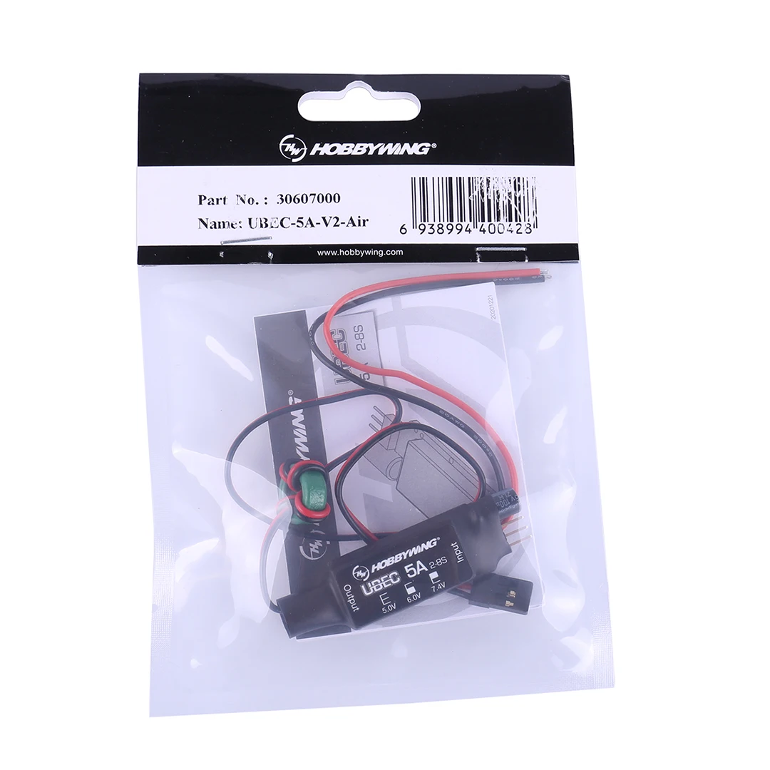 Hobbywing Ubec-v2-Air Output 5v6v7.4v Supports 2-8s Lithium Battery 5A Voltage Reduction Module