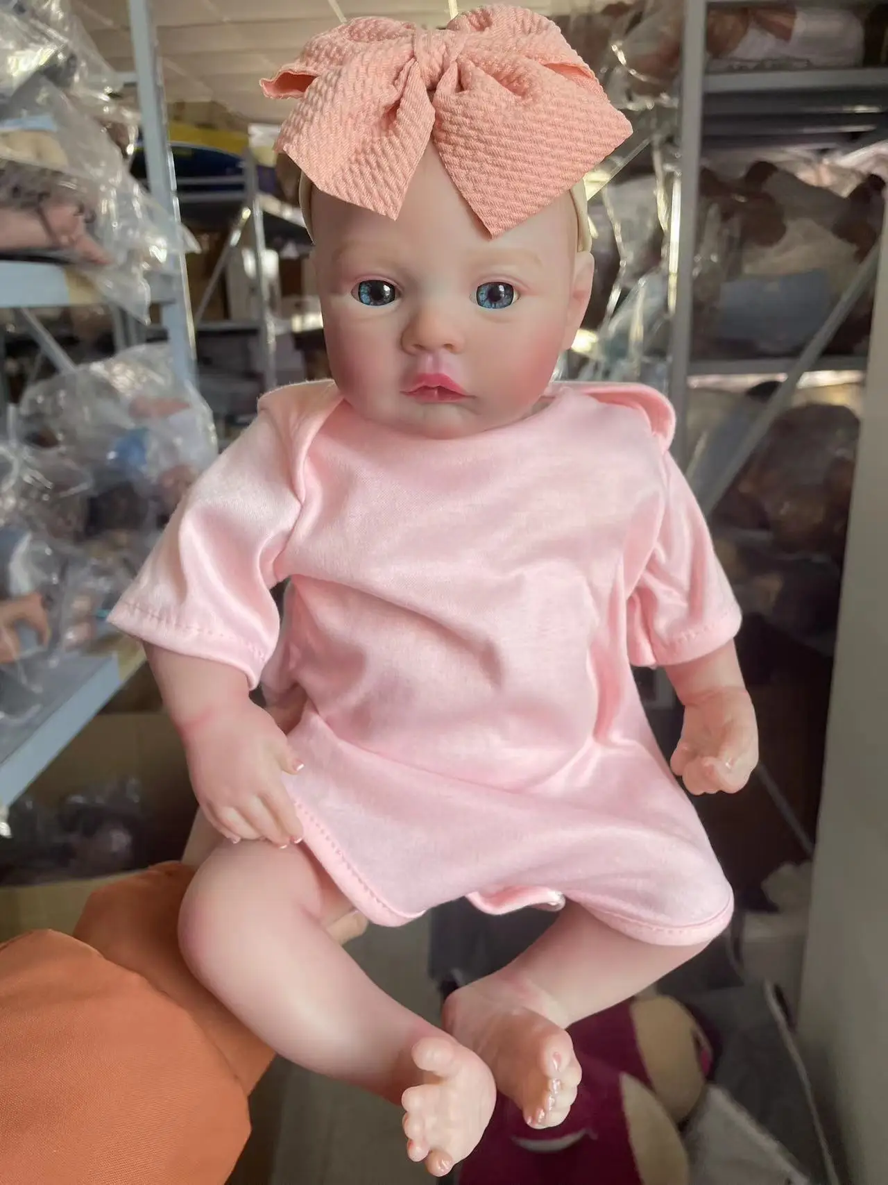 

Луговая 19-дюймовая мягкая кукла реборн, 100% 3D кожа ручной работы с видимыми венами, коллекционная художественная кукла, Рождественский подарок