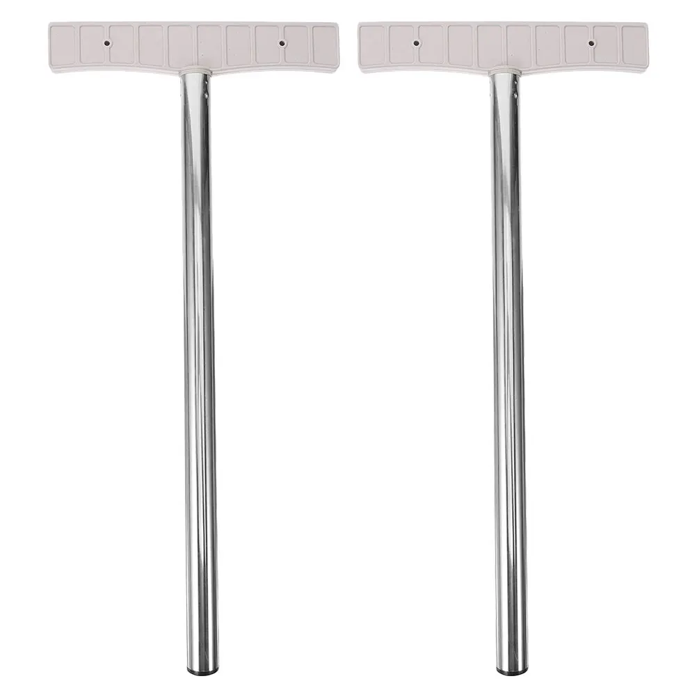 2Pcs Adjustable Placard Pole H held Display Sign Base Directional Holder Notice Rack Metal Board Tool Furniture