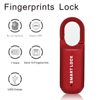 Fingerprint Padlock M01 Anti-Theft Smart Door Lock Keyless USB Rechargeable Security For Home Bike Locker-B65A