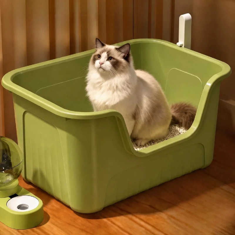 Jewelry Toilet Litter Box Sandbox Luxury Castle For Cats Defecation Litter Box Hiding Katzenklo Edelstahl Household Products