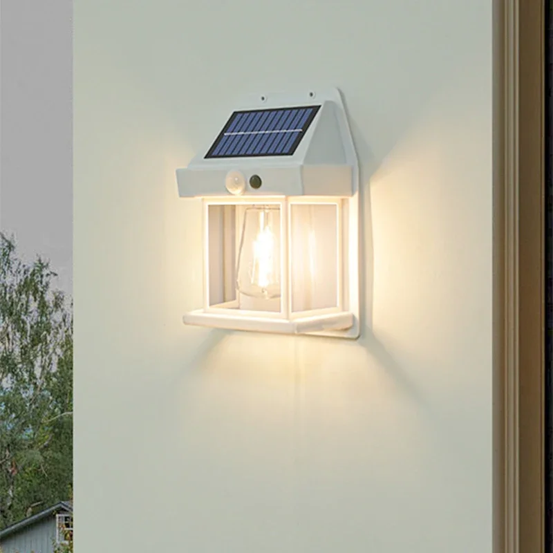 Imagem -04 - Impermeável Solar Wall Light para Casa Jardim ao ar Livre Lâmpada de Indução Bbody Villa Varanda Terraço Decorativo Ip65