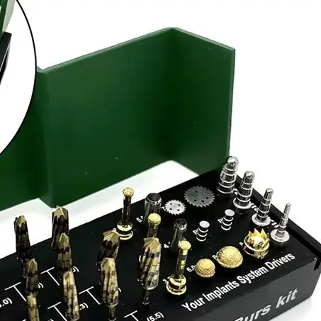 

29 Pieces Dental Osseodensification Burs Kit for Alveolotomy Implant Systems Ridge Expansion and Bone Cutting Tools