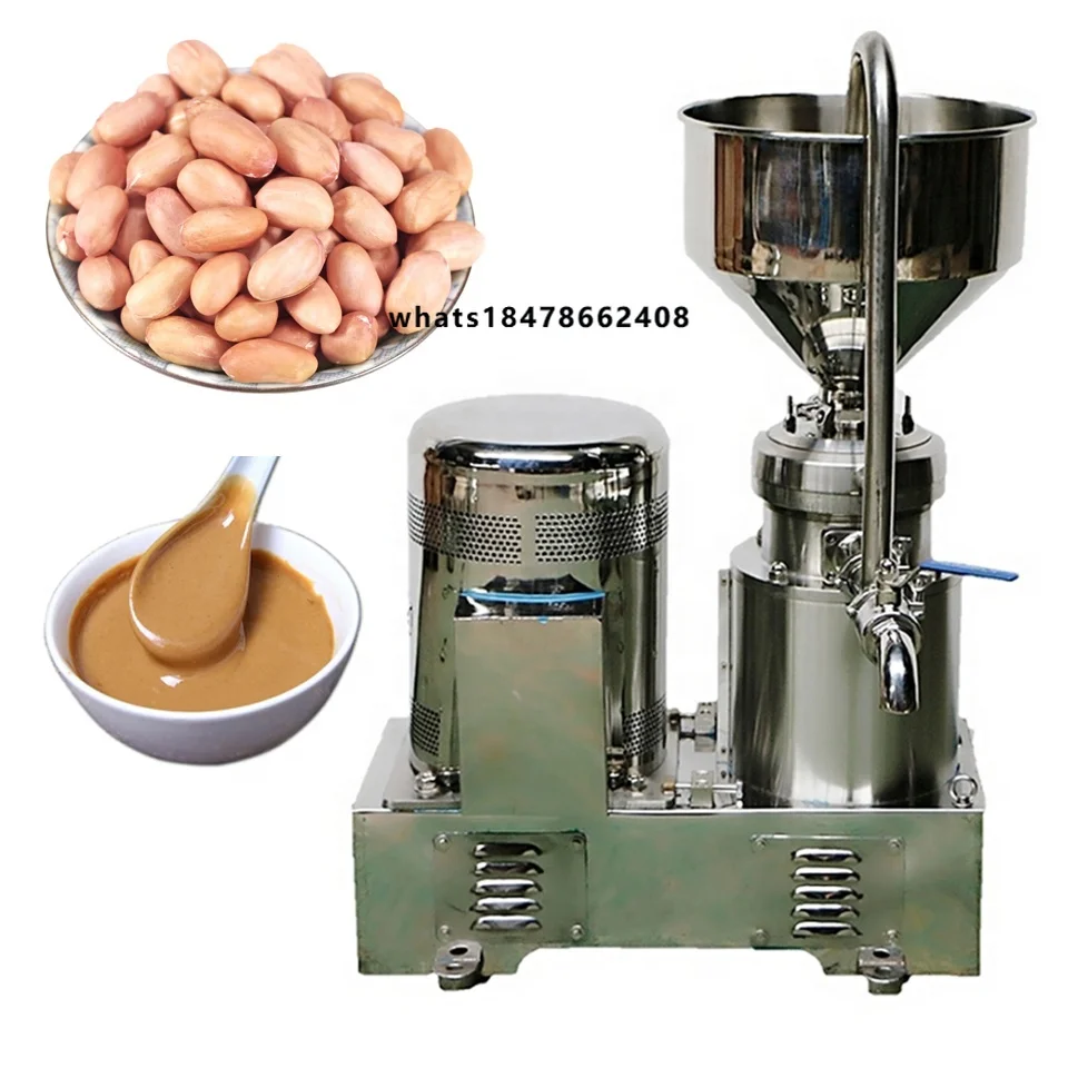 

High Quality Sesame Paste Inline Almond Stainless Steel Food Tahini Small Nut Peanut Vertical Colloid Mill Machine for Butter