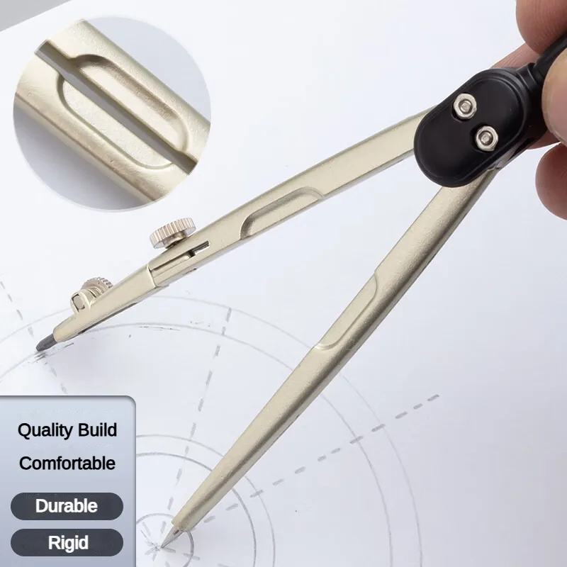 M&G Metal Compass Set Drawing Measurement Compass (HB Pencil lead included) Tool Set Student Exam