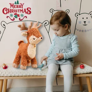 ELK الكرتون شجرة عيد الميلاد أفخم دمية متعة زينة عيد الميلاد زينة داخلية محاكاة عيد الميلاد ELK ، هدية عيد الميلاد أعلى 6 مبيعات دمية دب شجرة عيد الميلاد - رقم 5