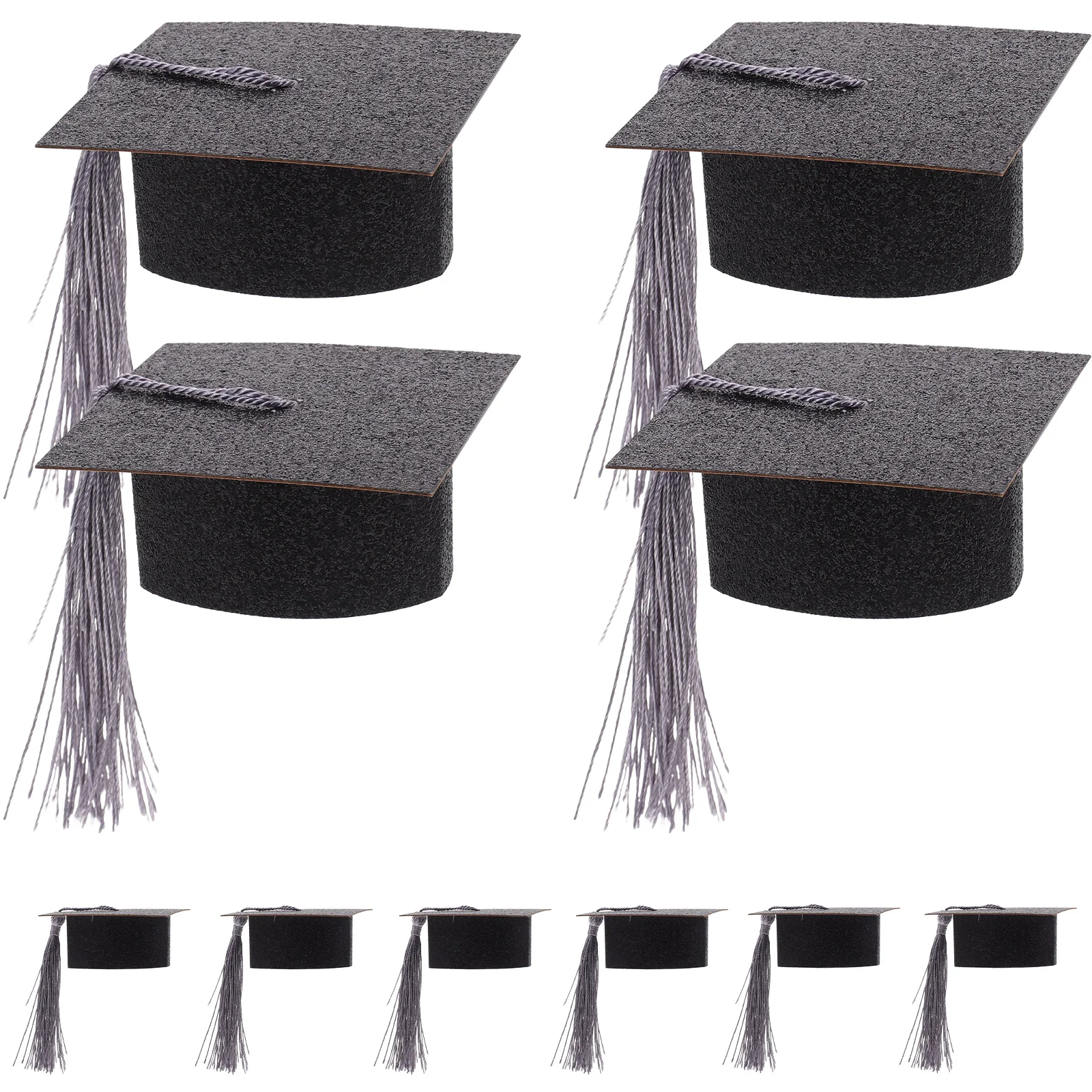 

10 Pcs Party Decoration Goblet Lid Graduation Cap Caps Paper Mini Hat Child Hats