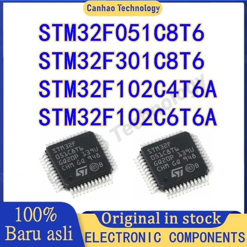 

STM32F102C4T6A STM32F102C6T6A STM32F051C8T6 STM32F301C8T6 STM32F102C4 STM32F102C6 STM32F051C8 STM32F301C8 STM IC MCU Chip LQFP48