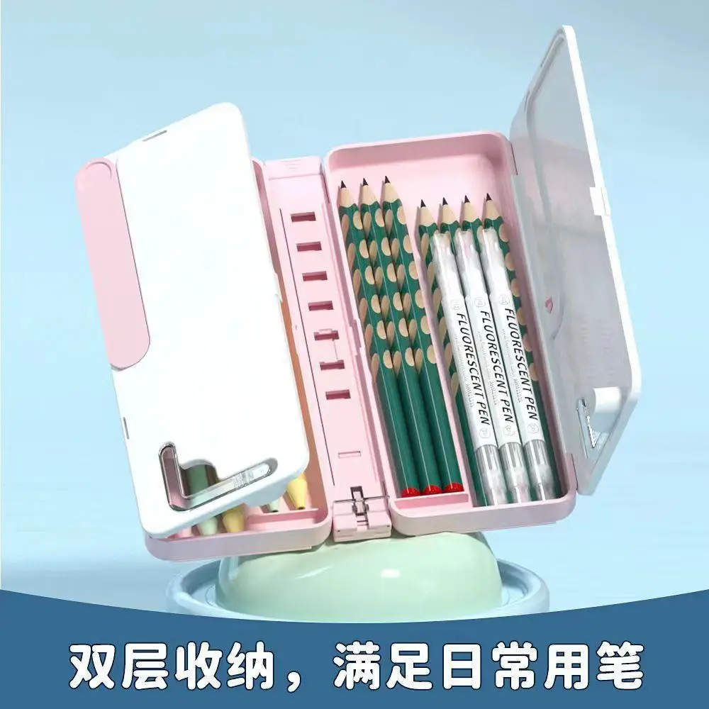 bookshelf-pen-box-network-red-black-technology-three-in-one-children's-desktop-reading-stand