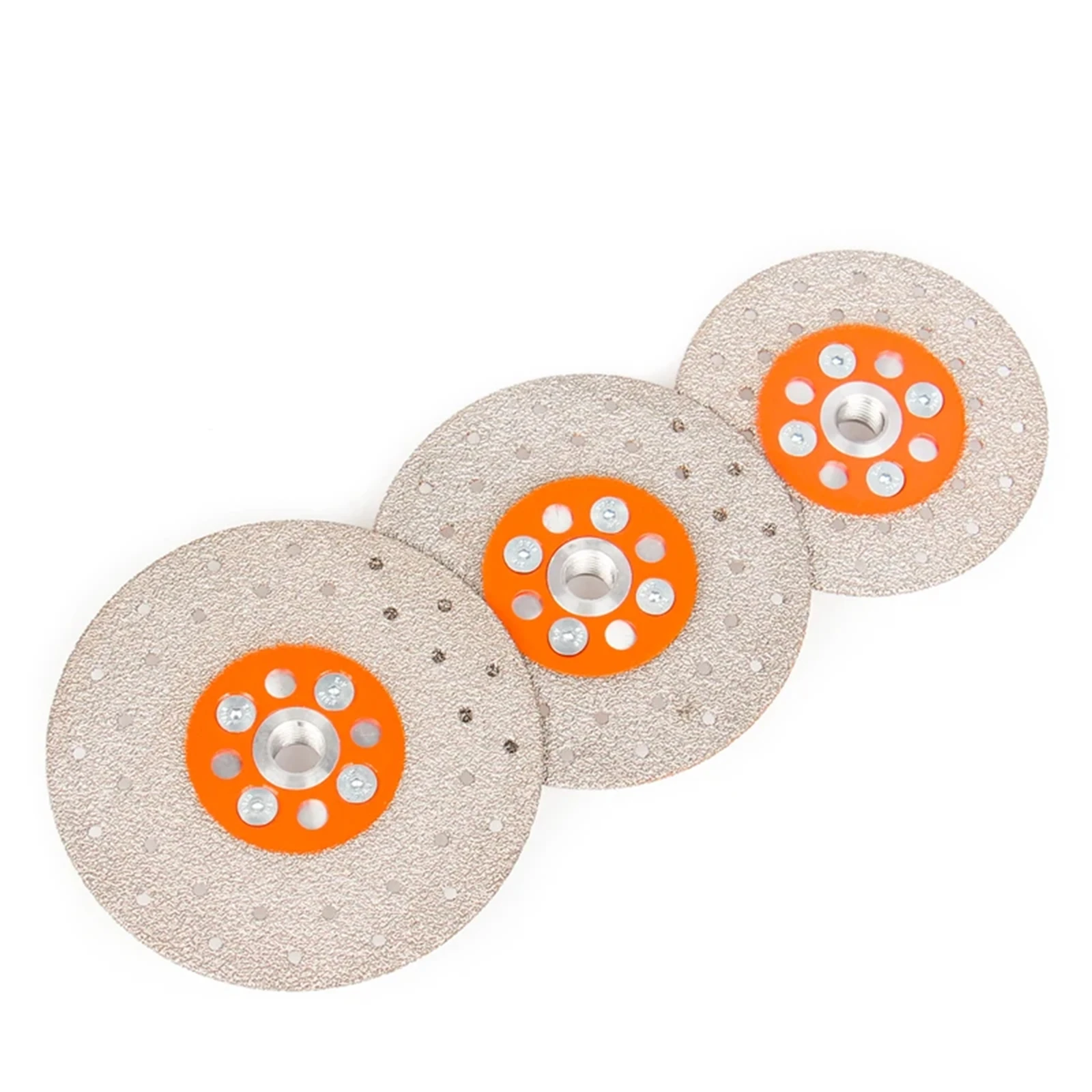 100/115/125mm M14 Thread Diamond Circular Saw Blade Vacuum Brazed Cutting Disc Double Side For Granite Marble concrete