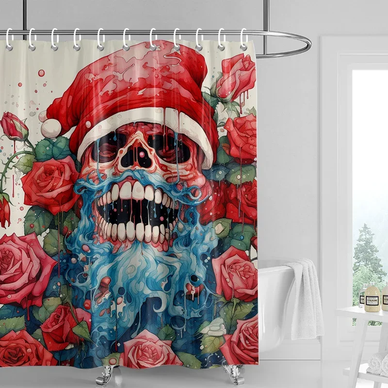 Home decoration shower curtains for bathroom waterproof curtain fabric Modern Nordic style Living Room Halloween Autumn Pumpkin