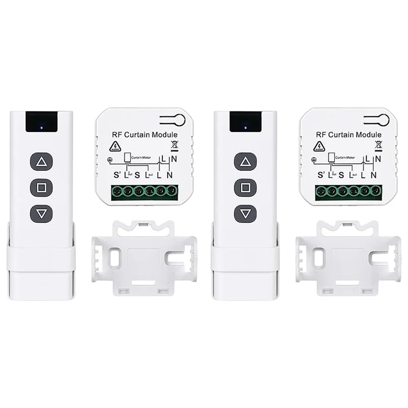 

N04R 2X Tuya Wifi Smart Curtain Switch Controllers Roller Blinds Shutter Motor Smart Life APP Remote Control Alexa Google