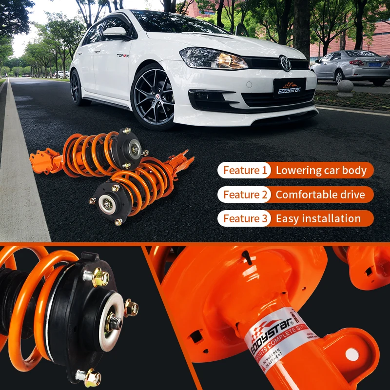 EDDYSTAR Manufacturer Supplier Custom Design Auto Replace parts coilover suspension shock absorb for car for Honda Jade